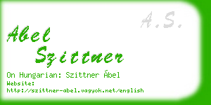 abel szittner business card