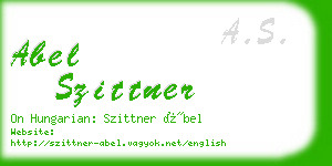 abel szittner business card